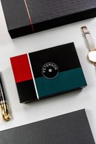 Portfel, czarny, skórzany, Peterson