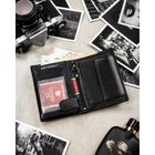 Portfel, czarny, skórzany, Peterson