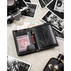 Portfel, czarny, skórzany, Peterson