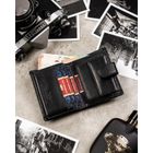 Portfel, czarny, skórzany, Peterson