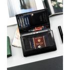 Portfel, czarny, skórzany, Peterson