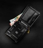 Portfel, czarny, skórzany, RFID, Always Wild