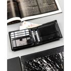 Portfel, czarny, skórzany, RFID, Loren