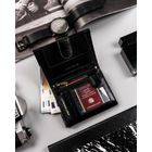 Portfel, czarny, skórzany, RFID, Peterson