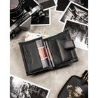 Portfel, czarny, skórzany, RFID, Peterson