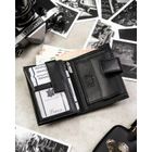 Portfel, czarny, skórzany, RFID, Rovicky