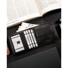 Portfel, czarny, skórzany, Ronaldo