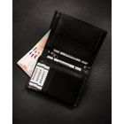 Portfel, czarny, skórzany, Ronaldo