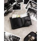 Portfel, czarny, skórzany, Rovicky