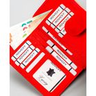 Portfel, czerwony, skóra ekologiczna, 4U Cavaldi