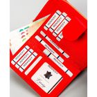 Portfel, czerwony, skóra ekologiczna, 4U Cavaldi