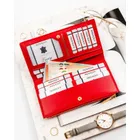 Portfel, czerwony, skóra ekologiczna, RFID, Rovicky