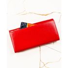 Portfel, czerwony, skórzany, Peterson