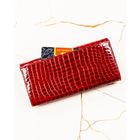 Portfel, czerwony, skórzany, Peterson