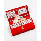 Portfel, czerwony, skórzany, Rovicky