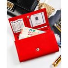 Portfel, czerwony, skórzany, Rovicky