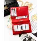 Portfel, czerwony, skórzany, Rovicky