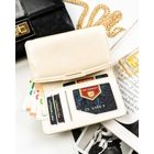 Portfel, ecru, skóra ekologiczna, RFID, Peterson