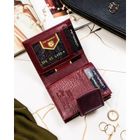 Portfel, fioletowy, skóra naturalna i ekologiczna, Peterson