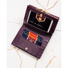 Portfel, fioletowy, skóra naturalna i ekologiczna, RFID, Peterson