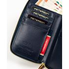 Portfel, granatowy, skóra ekologiczna, Peterson