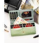 Portfel, jasnozielony, Peterson