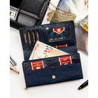 Portfel, niebieski, RFID, Peterson