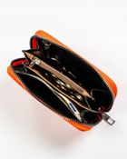 Portfel, pomarańczowy, skóra ekologiczna, Cavaldi