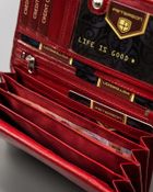 Portfel, skórzany, kwiatowy wzór, Peterson