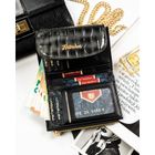 Portfel, szary, skóra ekologiczna, Peterson