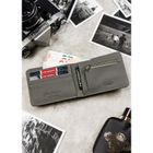 Portfel, szary, skóra ekologiczna, RFID, Peterson