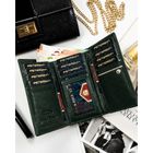 Portfel, zielony, skóra ekologiczna, Peterson