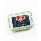 Portfel, zielony, skóra naturalna i ekologiczna, Peterson