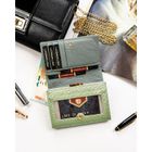 Portfel, zielony, skóra naturalna i ekologiczna, Peterson