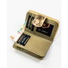 Portfel, złoty, skóra naturalna i ekologiczna, Peterson