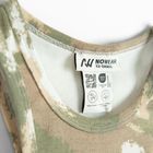 Prążkowany top khaki z domieszką modalu NOWEAR