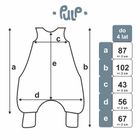 Pulp, Misie, śpiworek ze skarpetkami, muślin, TOG 0.5, 2-4 l.