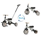 Qplay, Stager, rowerek 3-kołowy 3w1, Silver