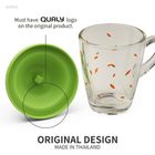 Qualy, kubek z pokrywką, króliczek, 10429-GN-WH