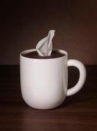 Qualy, Maximug, podajnik na chusteczki, biało-brązowy