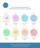 Rabbit & Friends, Królik, lampka budząca światłem, biała