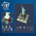 Ravensburger, Iconics, Statua Wolności, puzzle 3D LED, 128 elementów