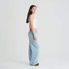 Regulowane jeansy o kroju wide leg NOWEAR