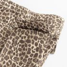 Regulowane jeansy wide leg w panterkę Cool Club