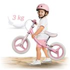 Ricokids, Fun Adventure, rowerek biegowy, biało-różowy