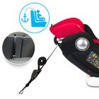 Ricokids, Spinway Pro, fotelik samochodowy, isofix, 0-36 kg, czerwony