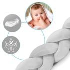 Ricokids, warkocz, ochraniacz do łóżeczka, szary