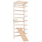 Rinagym, drewniana drabinka gimnastyczna, Kombi 3, biały