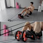 Roller z podstawą do ćwiczeń mięśni brzucha, czarny