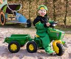 Rolly Toys, Rolly Kid, John Deere, traktor 3-kołowy z przyczepą, 052769